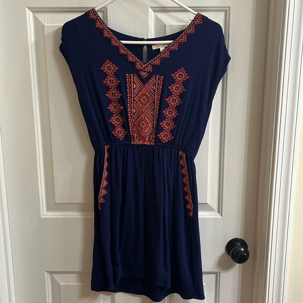 Aztec Mini Dress with Pockets